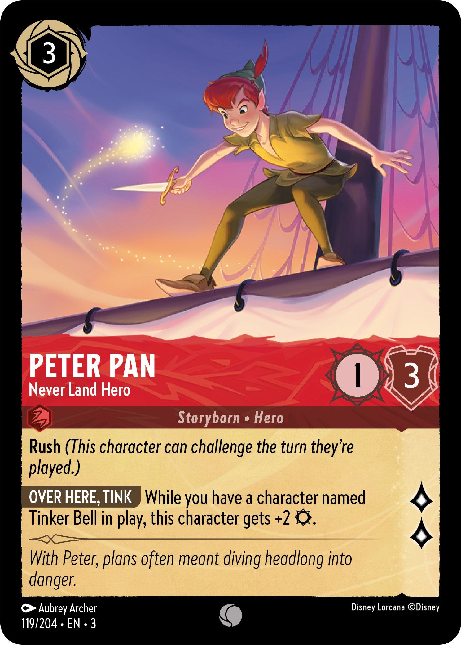 Peter Pan - Never Land Hero (119/204) [Into the Inklands] | Devastation Store
