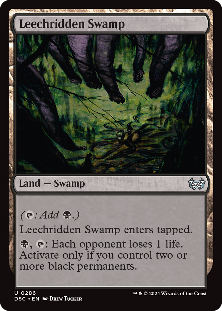 Leechridden Swamp [Duskmourn: House of Horror Commander] | Devastation Store