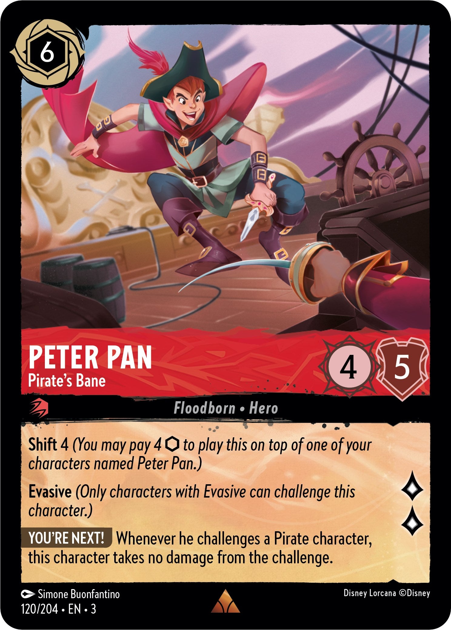 Peter Pan - Pirate's Bane (120/204) [Into the Inklands] | Devastation Store