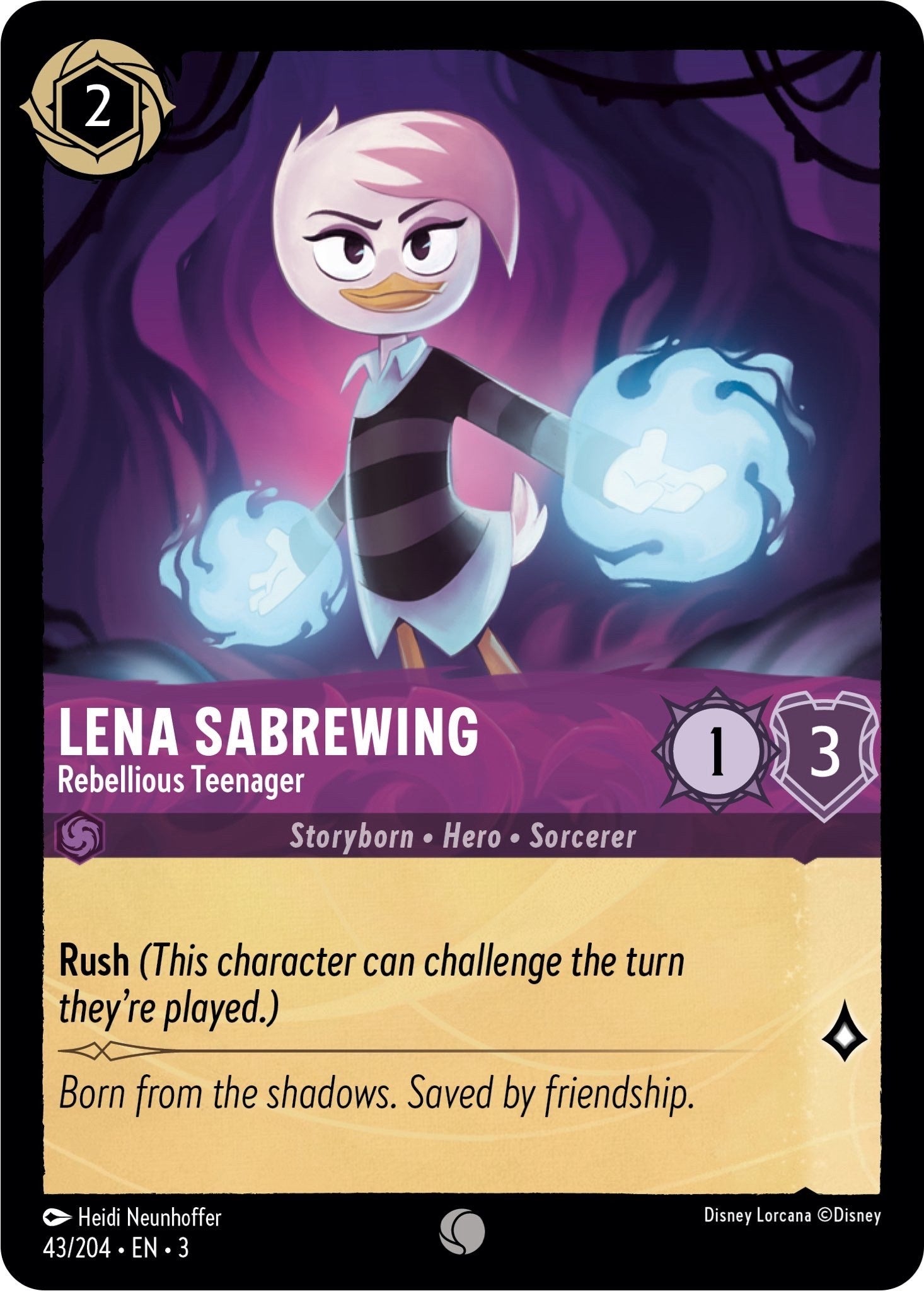 Lena Sabrewing - Rebellious Teenager (43/204) [Into the Inklands] | Devastation Store