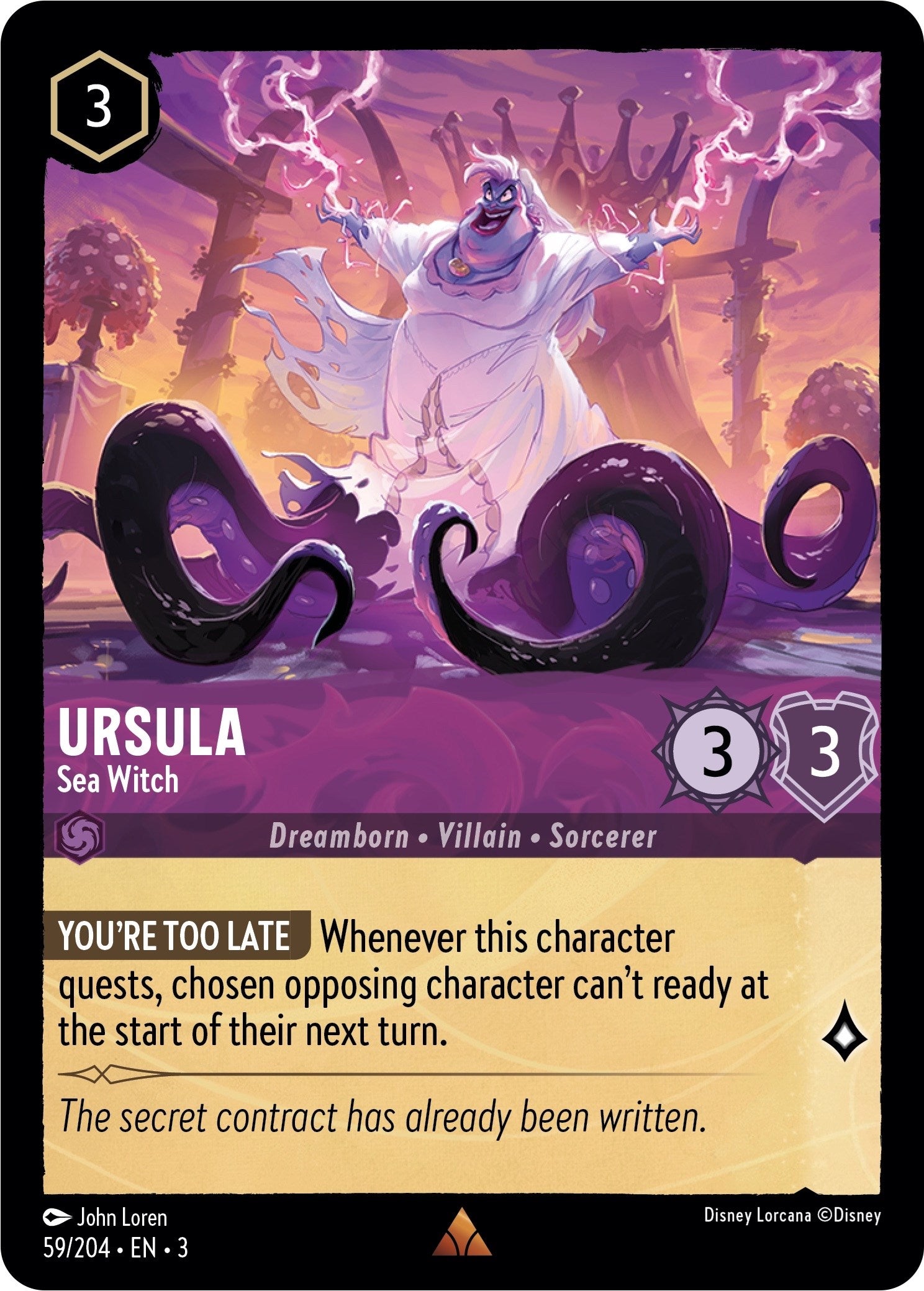 Ursula - Sea Witch (59/204) [Into the Inklands] | Devastation Store