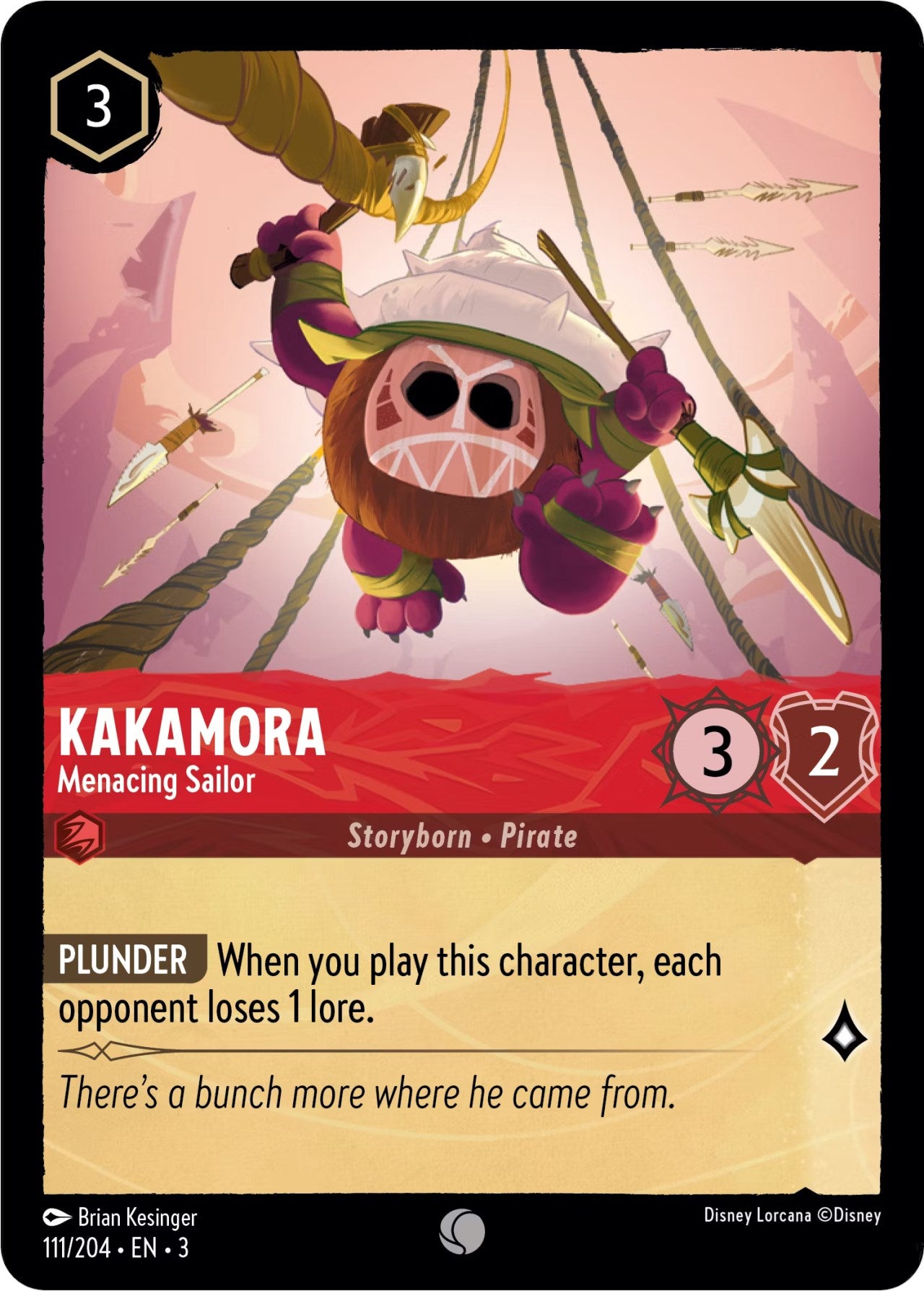 Kakamora - Menacing Sailor (111/204) [Into the Inklands] | Devastation Store