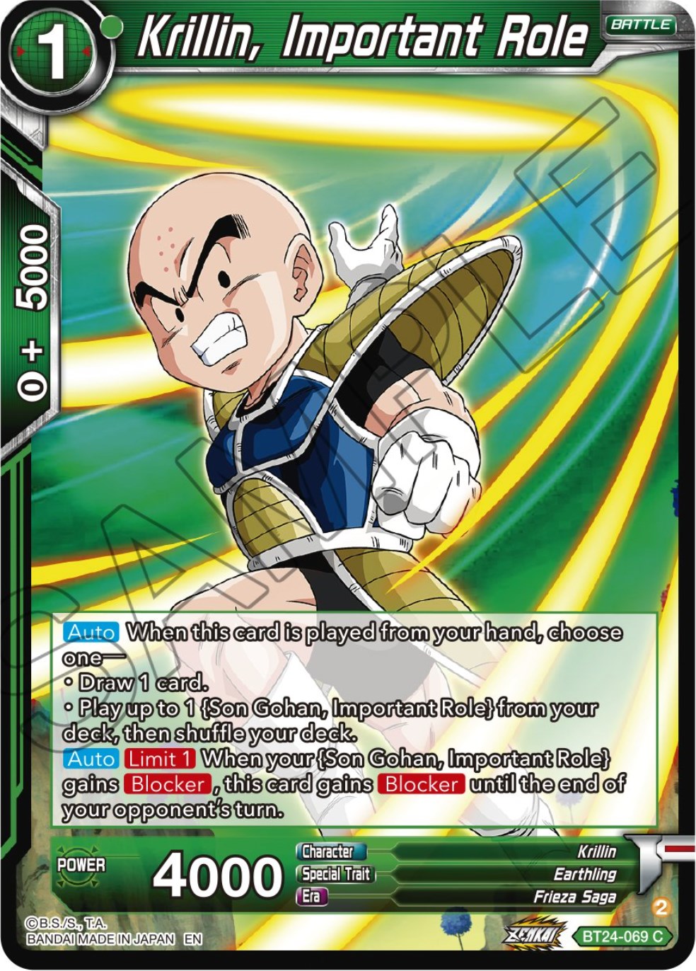 Krillin, Important Role (BT24-069) [Beyond Generations] | Devastation Store