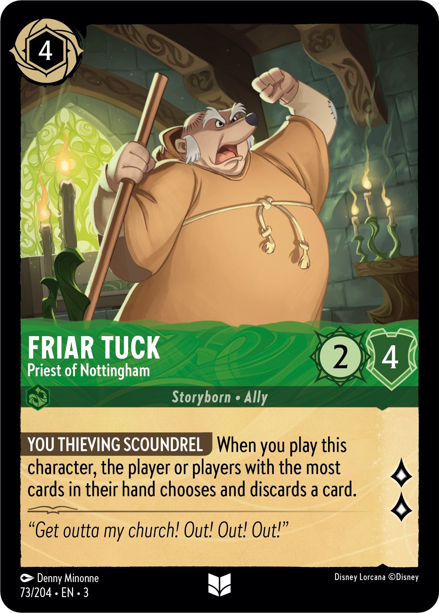 Friar Tuck - Priest of Nottingham (73/204) [Into the Inklands] | Devastation Store