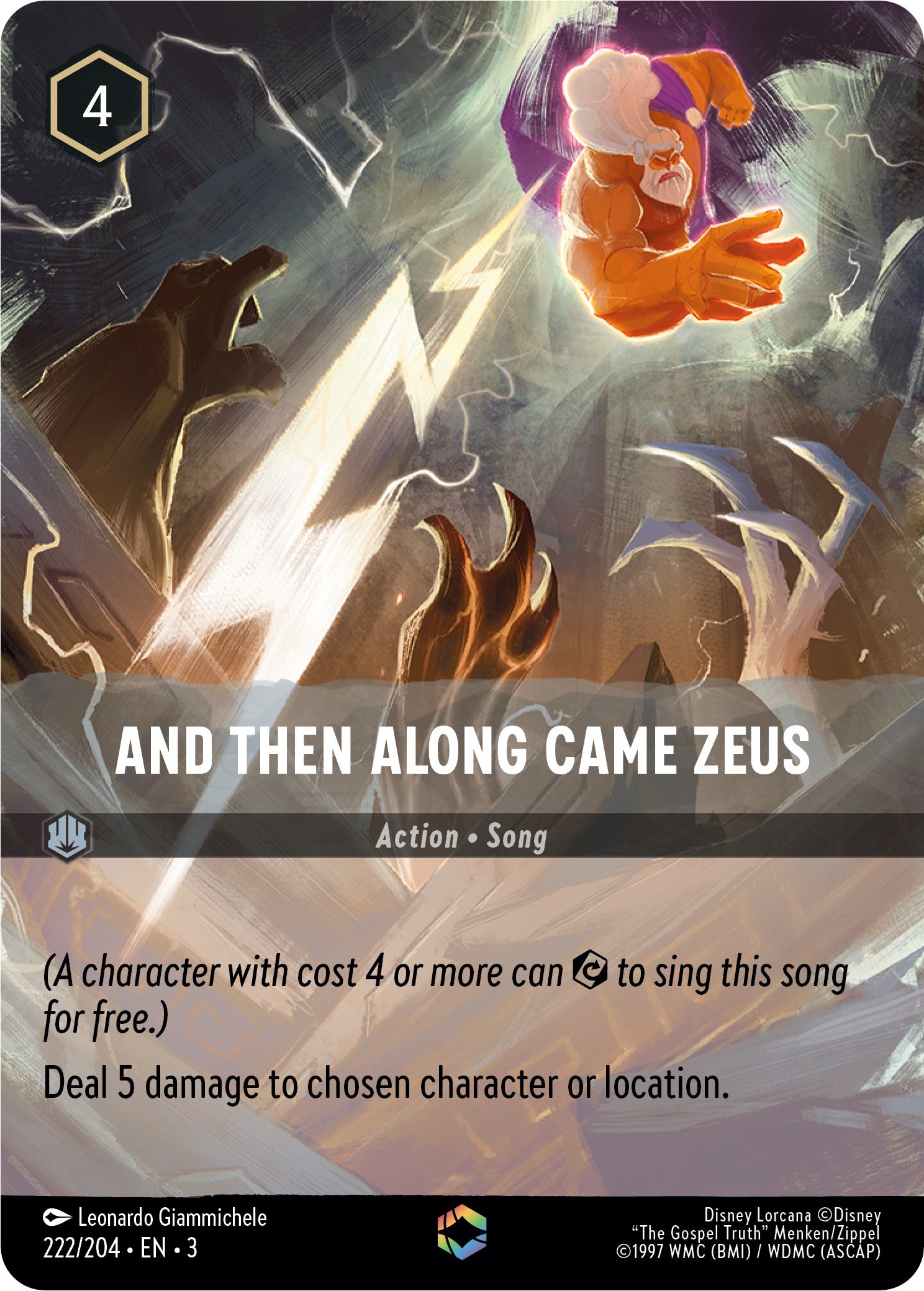 And Then Along Came Zeus (Enchanted) (222/204) [Into the Inklands] | Devastation Store