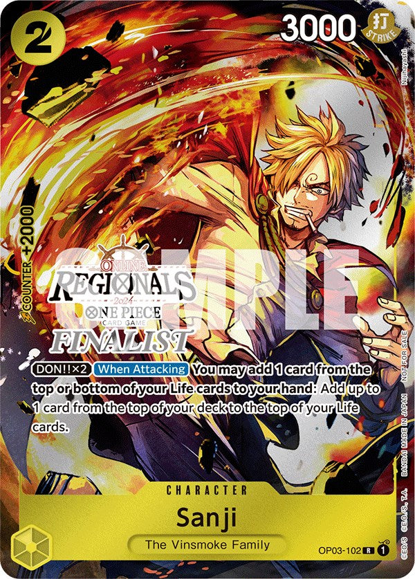 Sanji (Online Regional 2024) [Finalist] [One Piece Promotion Cards] | Devastation Store