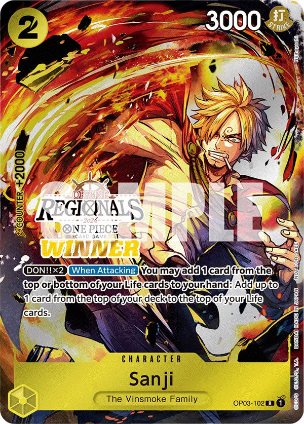 Sanji (Offline Regional 2024) [Winner] [One Piece Promotion Cards] | Devastation Store