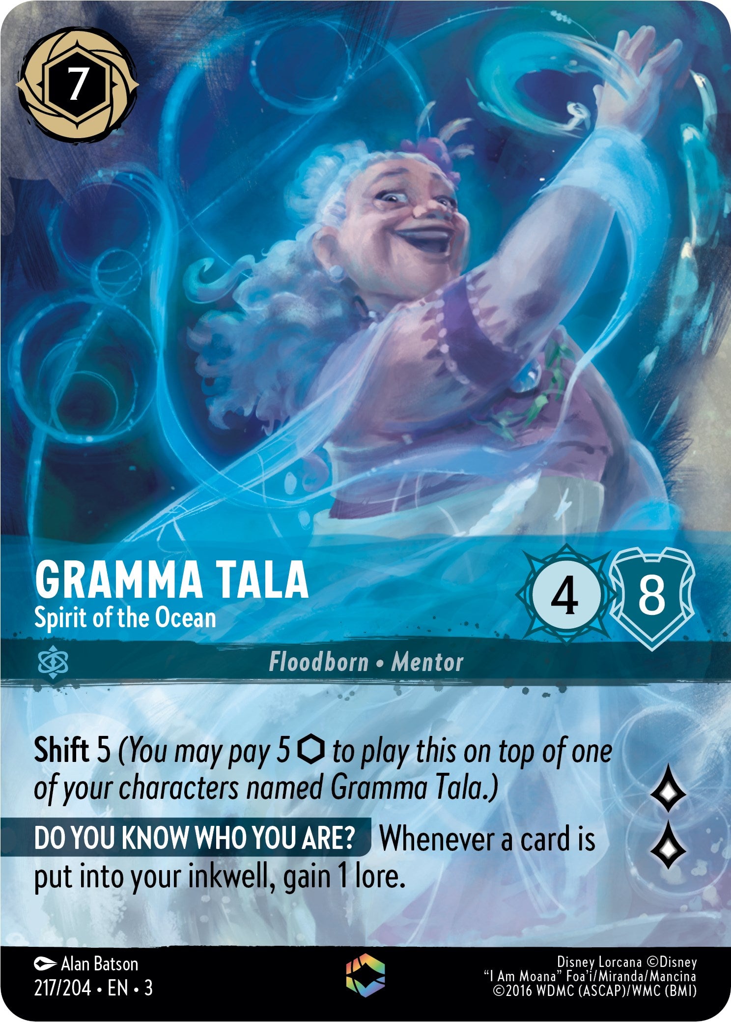 Gramma Tala - Spirit of the Ocean (Enchanted) (217/204) [Into the Inklands] | Devastation Store