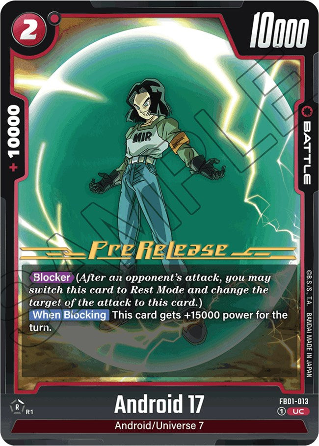 Android 17 (FB01-013) [Awakened Pulse Pre-Release Cards] | Devastation Store