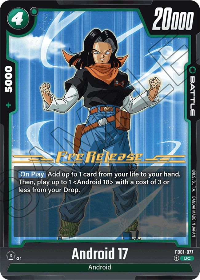 Android 17 (FB01-077) [Awakened Pulse Pre-Release Cards] | Devastation Store
