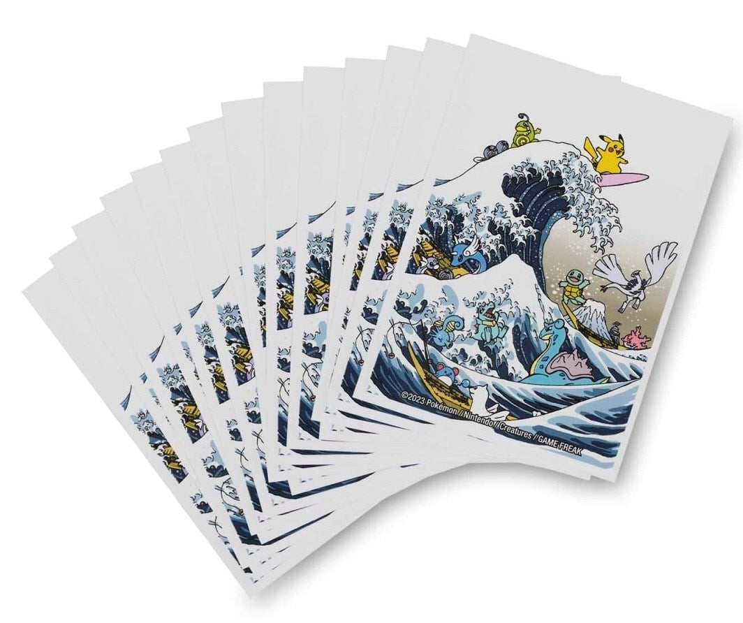 Card Sleeves - Great Wave Pikachu & Friends (65-Pack) | Devastation Store