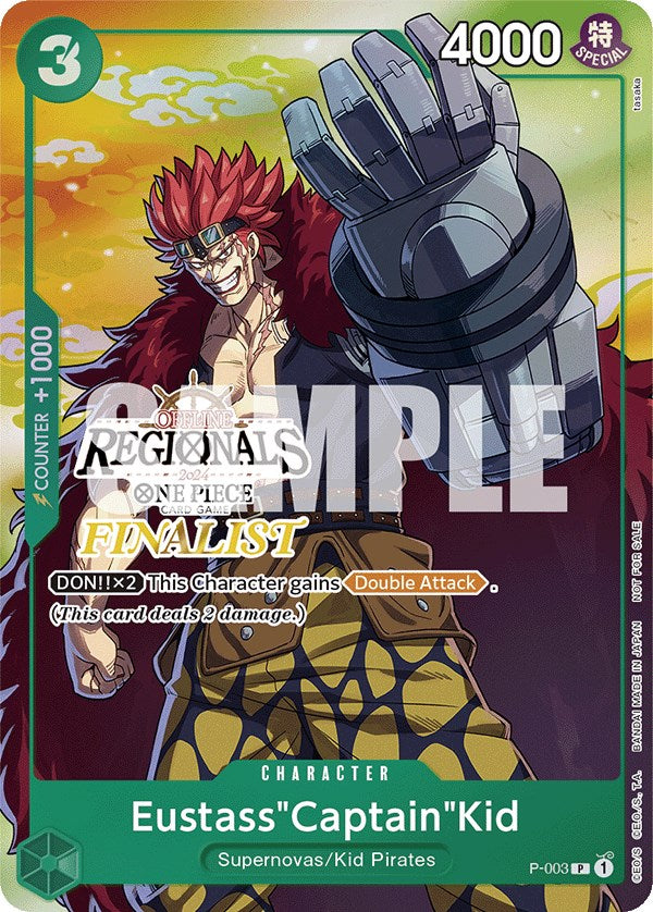 Eustass"Captain"Kid (Online Regional 2024 Vol. 2) [Finalist] [One Piece Promotion Cards] | Devastation Store