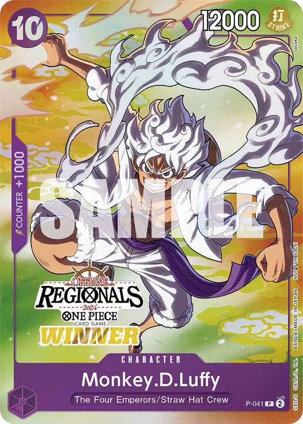 Monkey.D.Luffy (Offline Regional 2024 Vol. 2) [Winner] [One Piece Promotion Cards] | Devastation Store