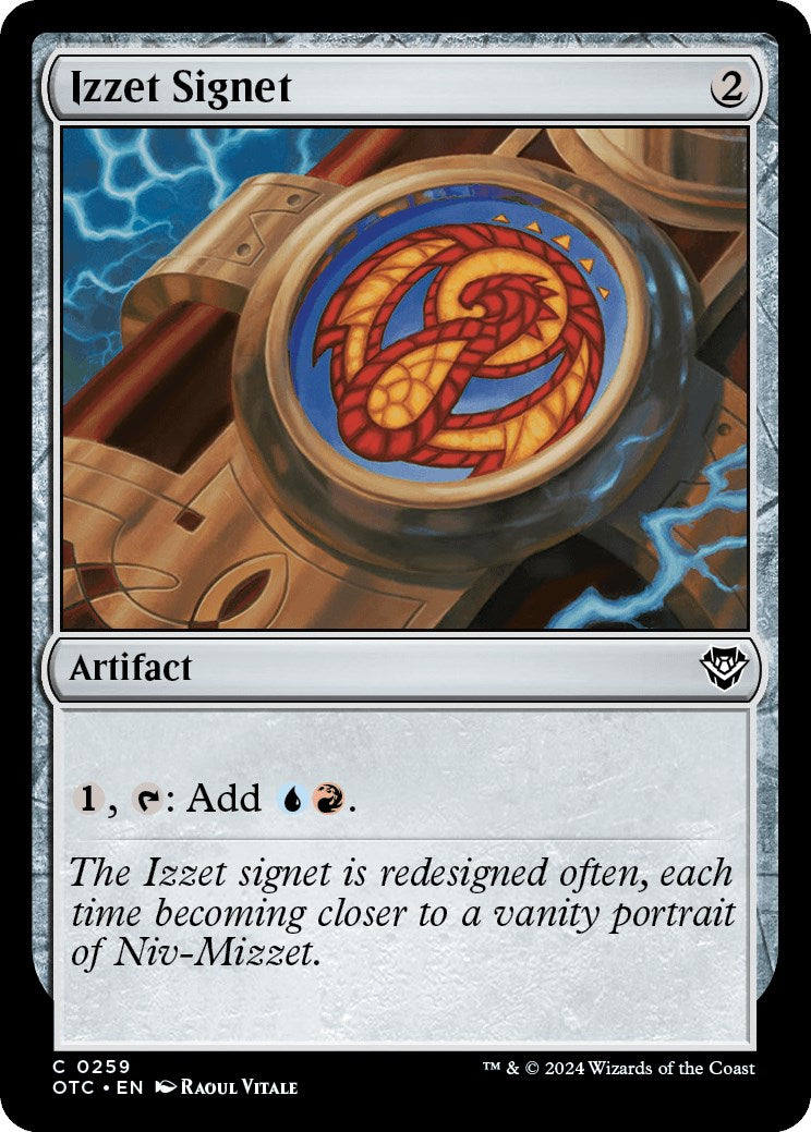 Izzet Signet [Outlaws of Thunder Junction Commander] | Devastation Store