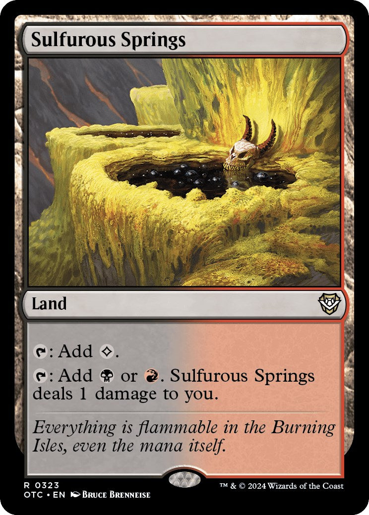 Sulfurous Springs [Outlaws of Thunder Junction Commander] | Devastation Store