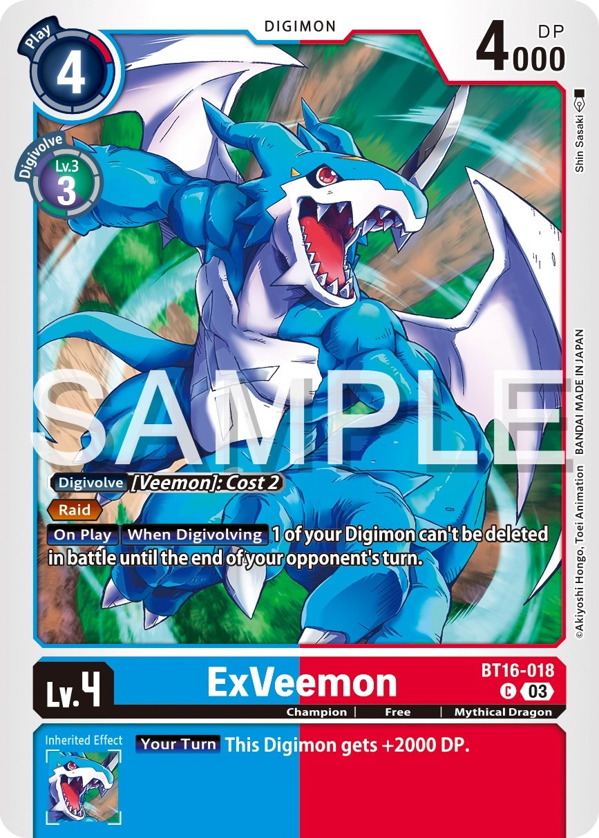 ExVeemon [BT16-018] [Beginning Observer] | Devastation Store