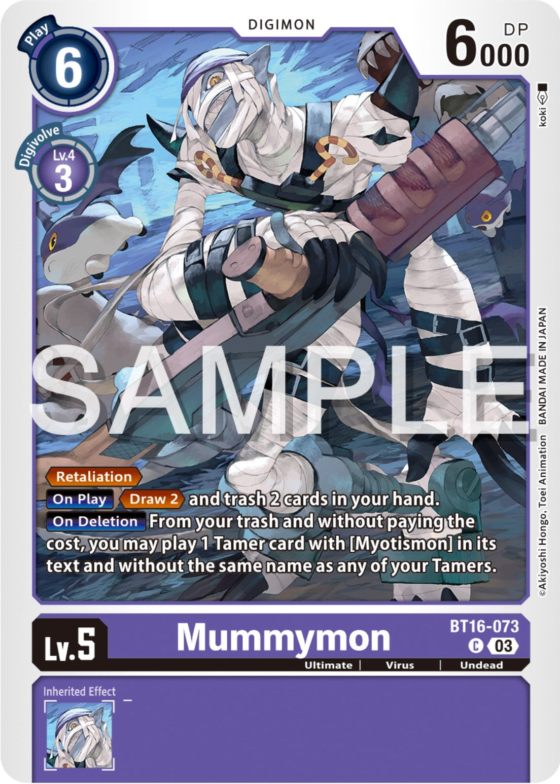 Mummymon [BT16-073] [Beginning Observer] | Devastation Store