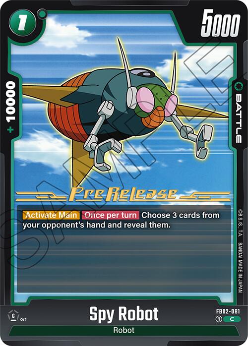 Spy Robot [Blazing Aura Pre-Release Cards] | Devastation Store