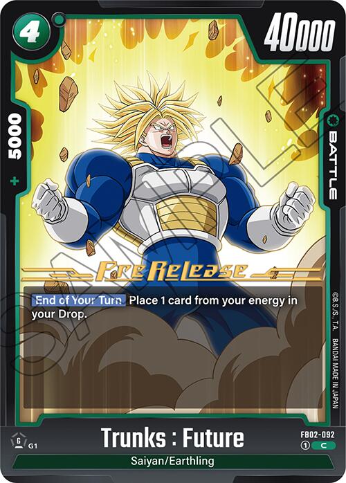 Trunks : Future (FB02-092) [Blazing Aura Pre-Release Cards] | Devastation Store