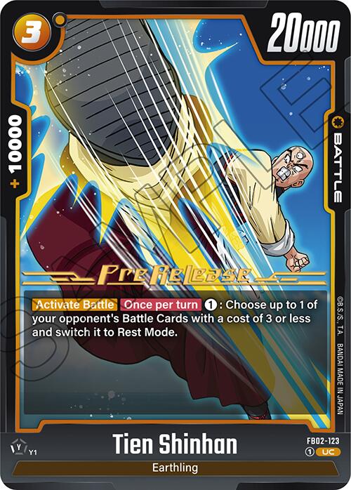 Tien Shinhan (FB02-123) [Blazing Aura Pre-Release Cards] | Devastation Store