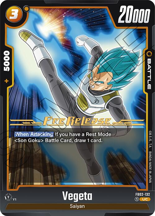 Vegeta (FB02-132) [Blazing Aura Pre-Release Cards] | Devastation Store