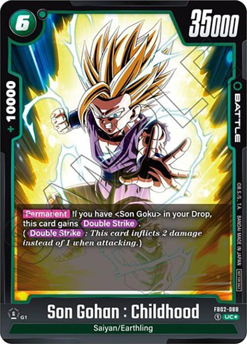 Son Gohan : Childhood (FB02-088) (Tournament Pack 02) [Fusion World Tournament Cards] | Devastation Store