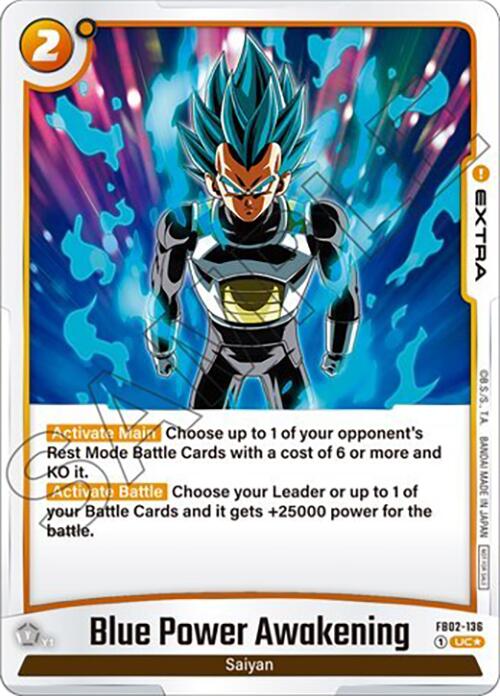 Blue Power Awakening (FB02-136) (Tournament Pack 02) [Fusion World Tournament Cards] | Devastation Store