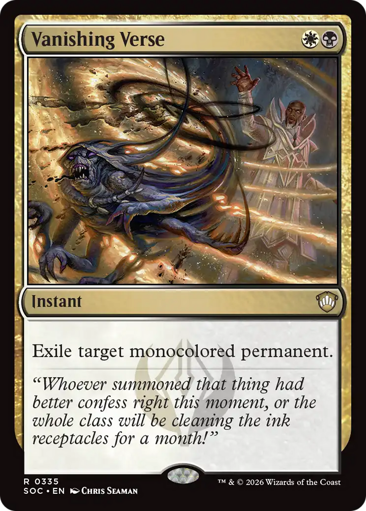 Vanishing Verse [Secrets of Strixhaven Commander] | Devastation Store