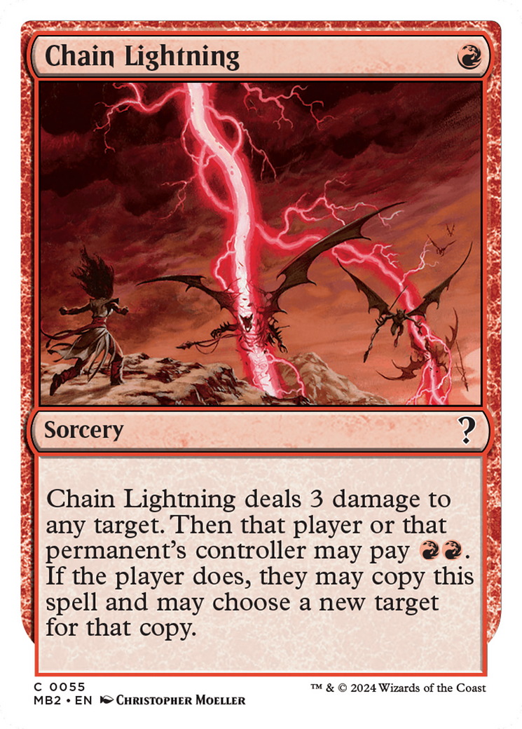 Chain Lightning (White Border) [Mystery Booster 2] | Devastation Store