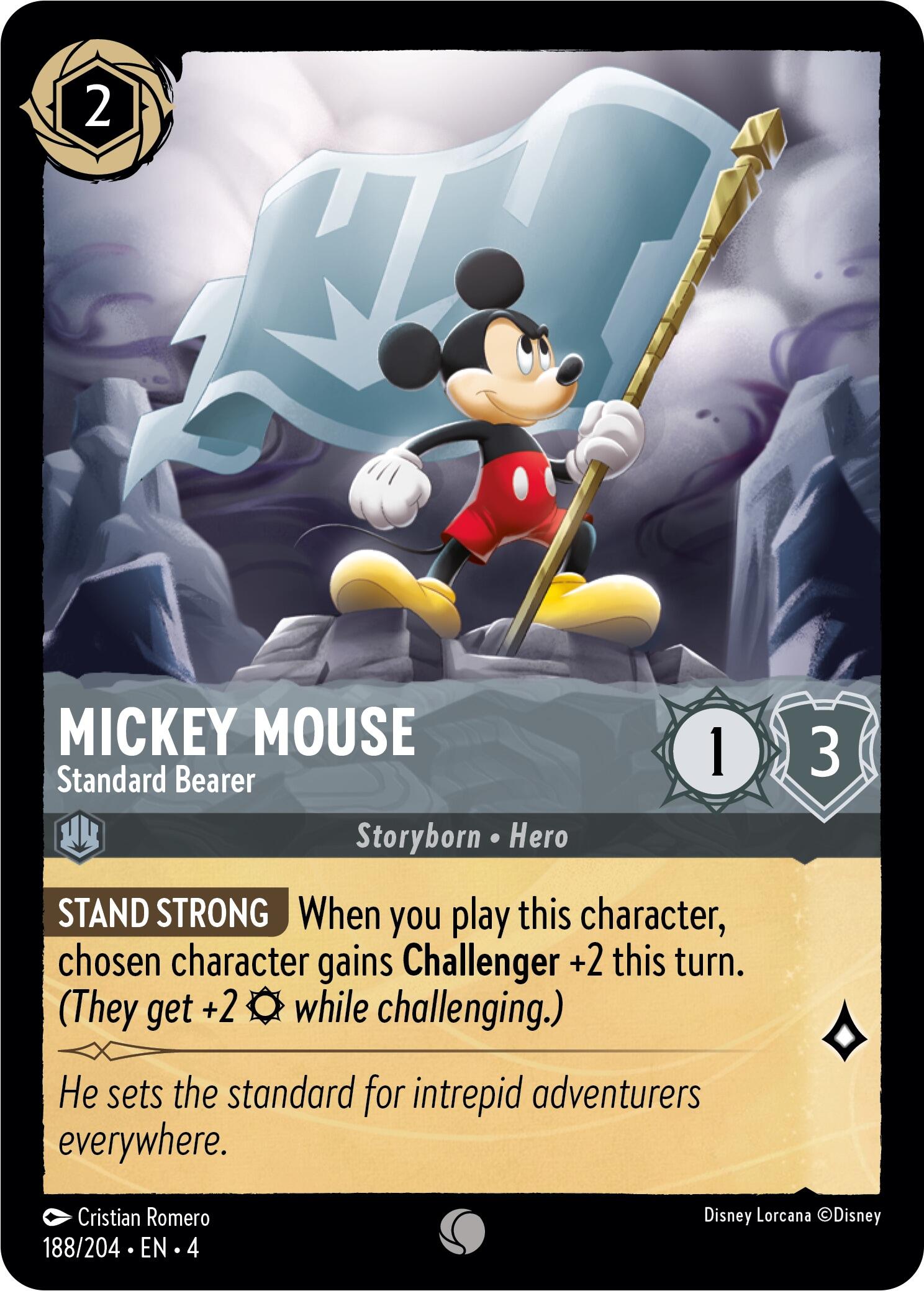 Mickey Mouse - Standard Bearer (188/204) [Ursula's Return] | Devastation Store