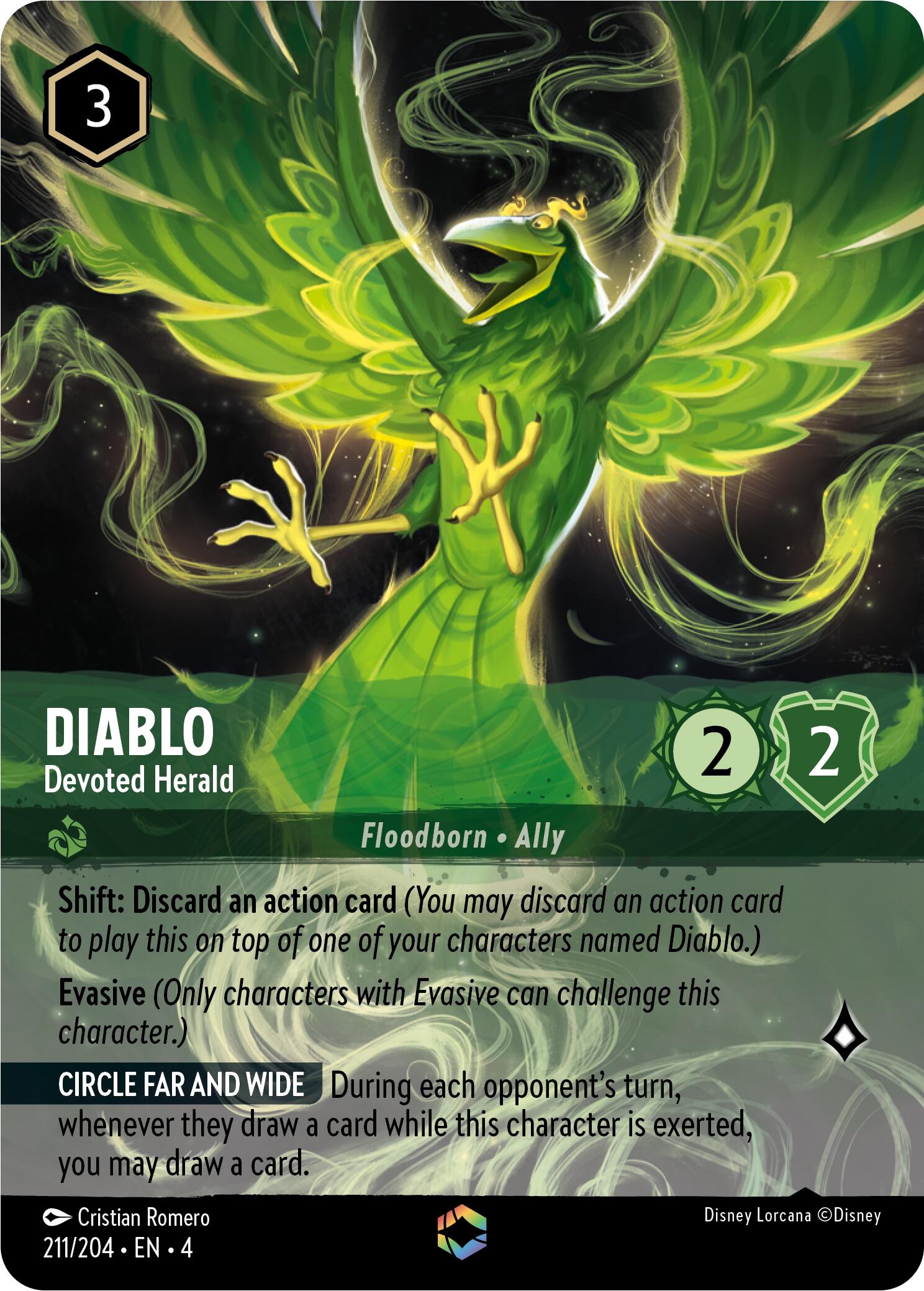 Diablo - Devoted Herald (Enchanted) (211/204) [Ursula's Return] | Devastation Store