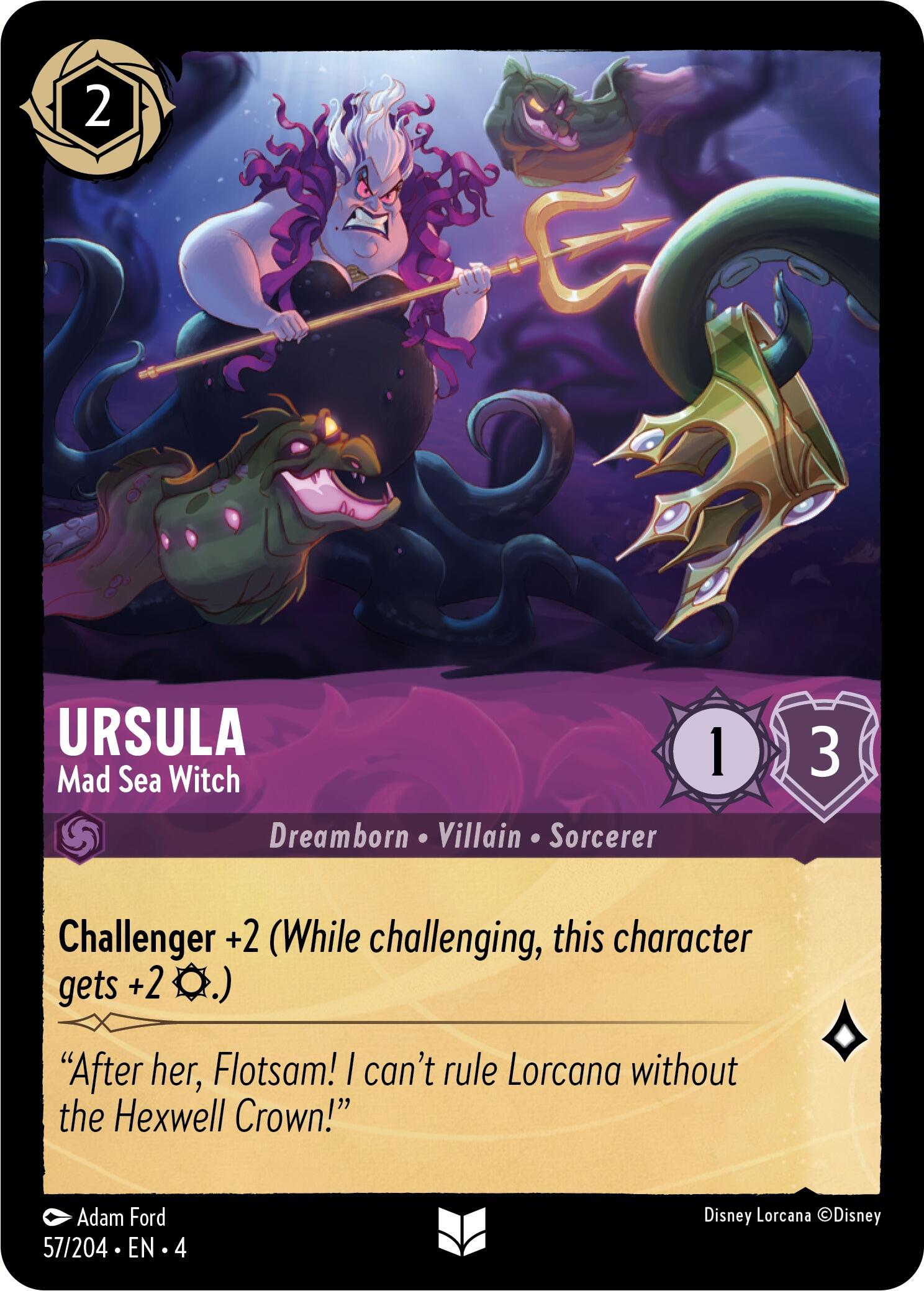 Ursula - Mad Sea Witch (57/204) [Ursula's Return] | Devastation Store