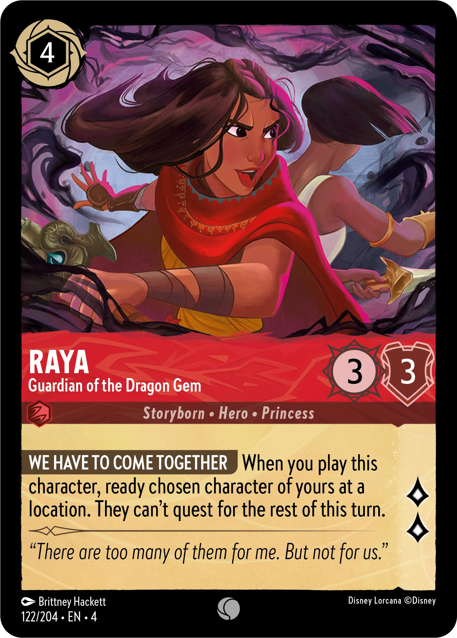 Raya - Guardian of the Dragon Gem (122/204) [Ursula's Return] | Devastation Store