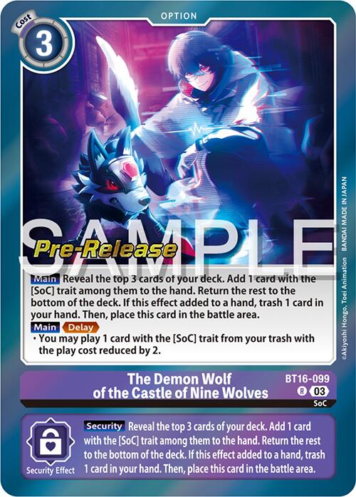The Demon Wolf of the Castle of Nine Wolves [BT16-099] [Beginning Observer Pre-Release Promos] | Devastation Store