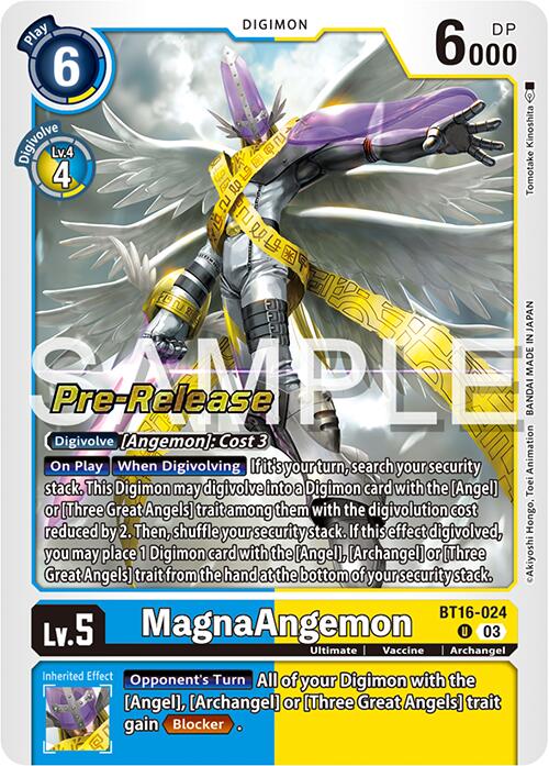 MagnaAngemon [BT16-024] [Beginning Observer Pre-Release Promos] | Devastation Store