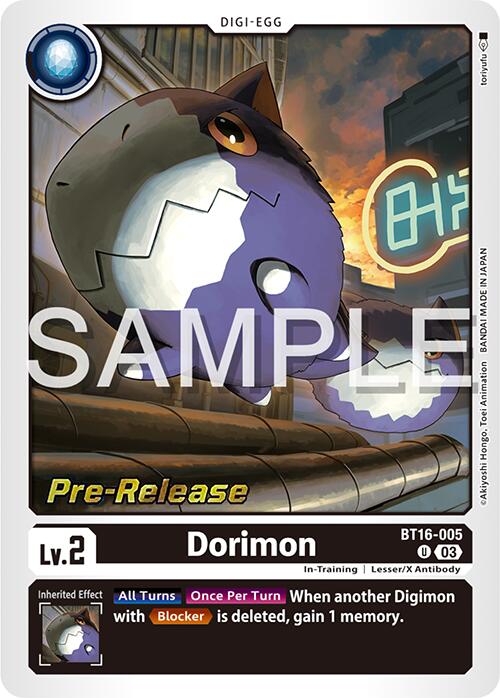 Dorimon [BT16-005] [Beginning Observer Pre-Release Promos] | Devastation Store