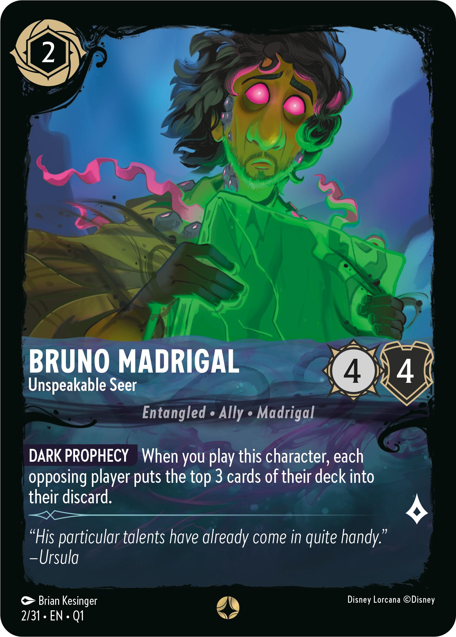 Bruno Madrigal - Unspeakable Seer (2/31) [Illumineer's Quest: Deep Trouble] | Devastation Store