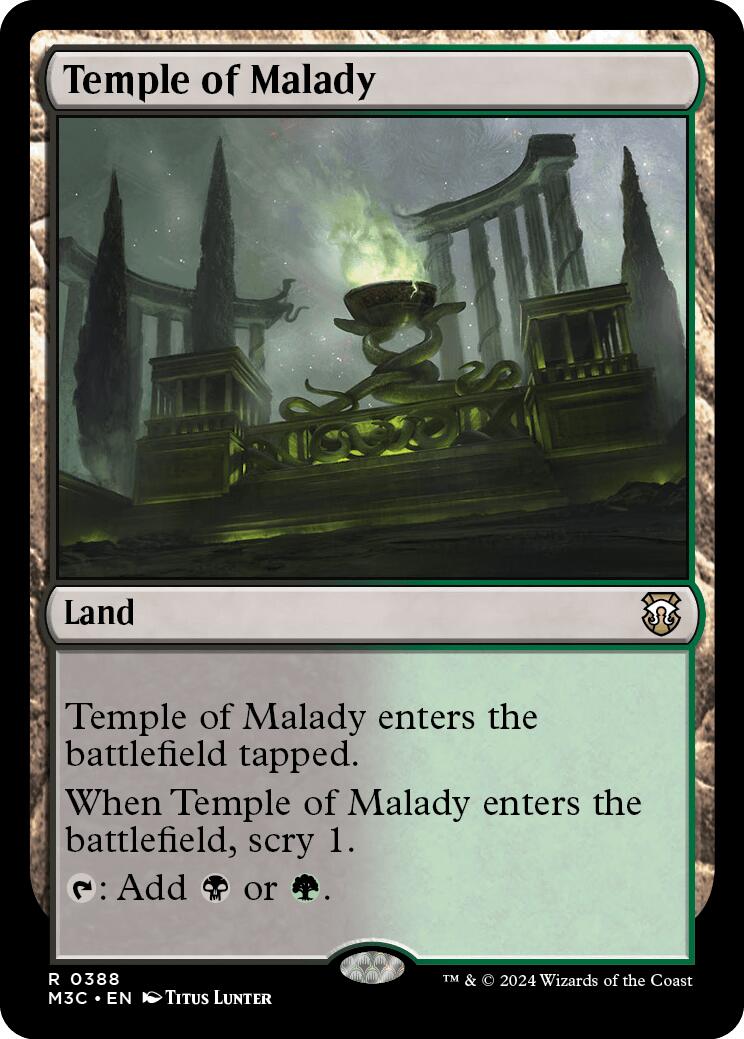 Temple of Malady [Modern Horizons 3 Commander] | Devastation Store