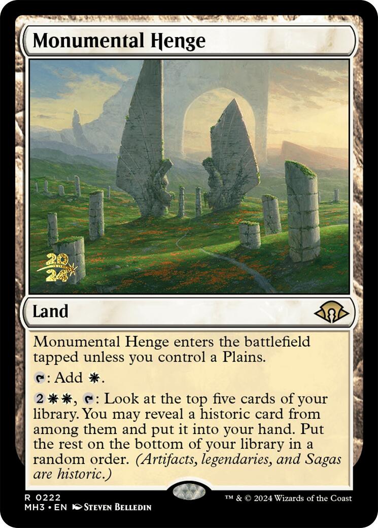 Monumental Henge [Modern Horizons 3 Prerelese Promos] | Devastation Store