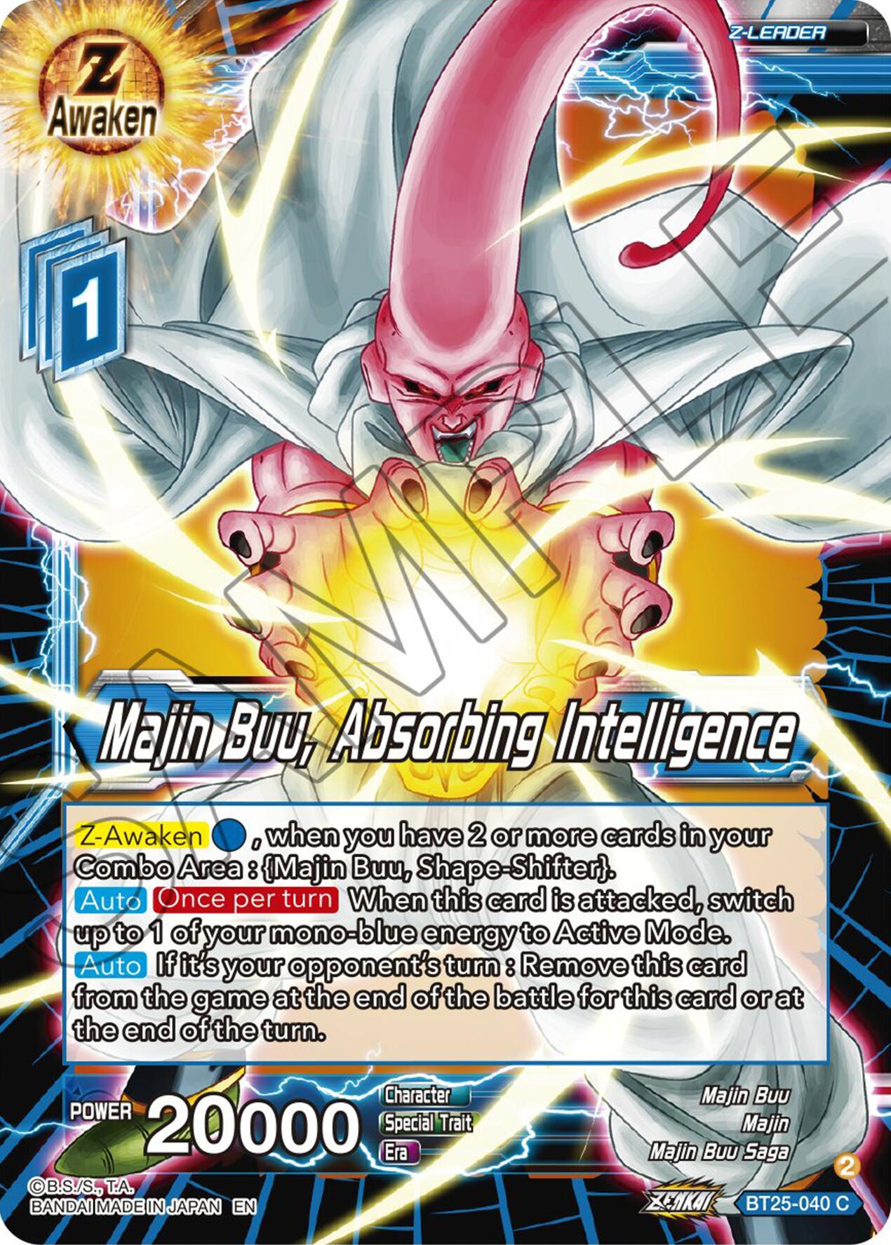 Majin Buu, Absorbing Intelligence (BT25-040) [Legend of the Dragon Balls] | Devastation Store