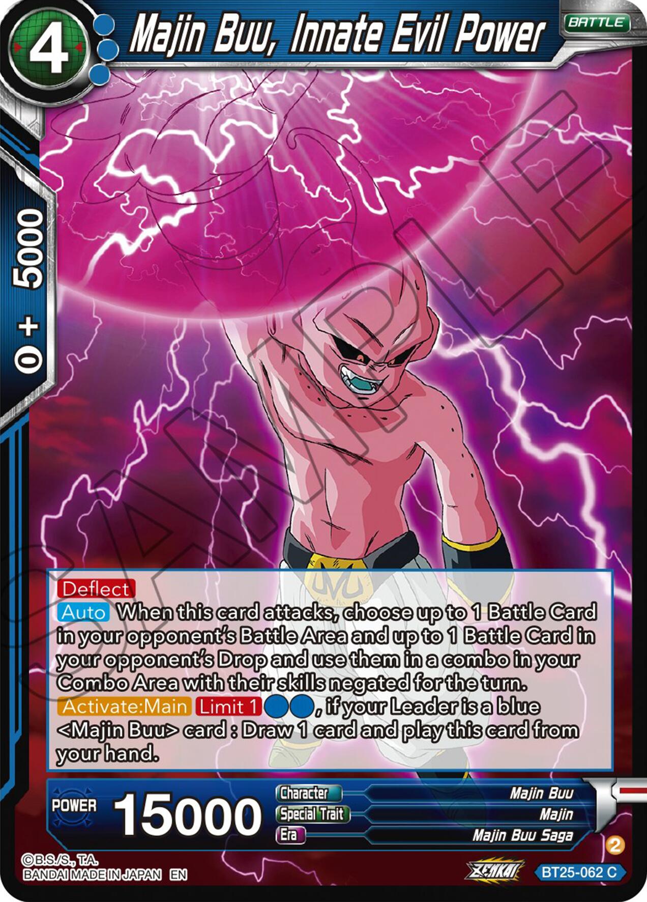 Majin Buu, Innate Evil Power (BT25-062) [Legend of the Dragon Balls] | Devastation Store