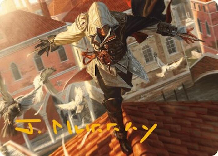 Ezio, Blade of Vengeance Art Card (Gold-Stamped Signature) [Assassin's Creed Art Series] | Devastation Store