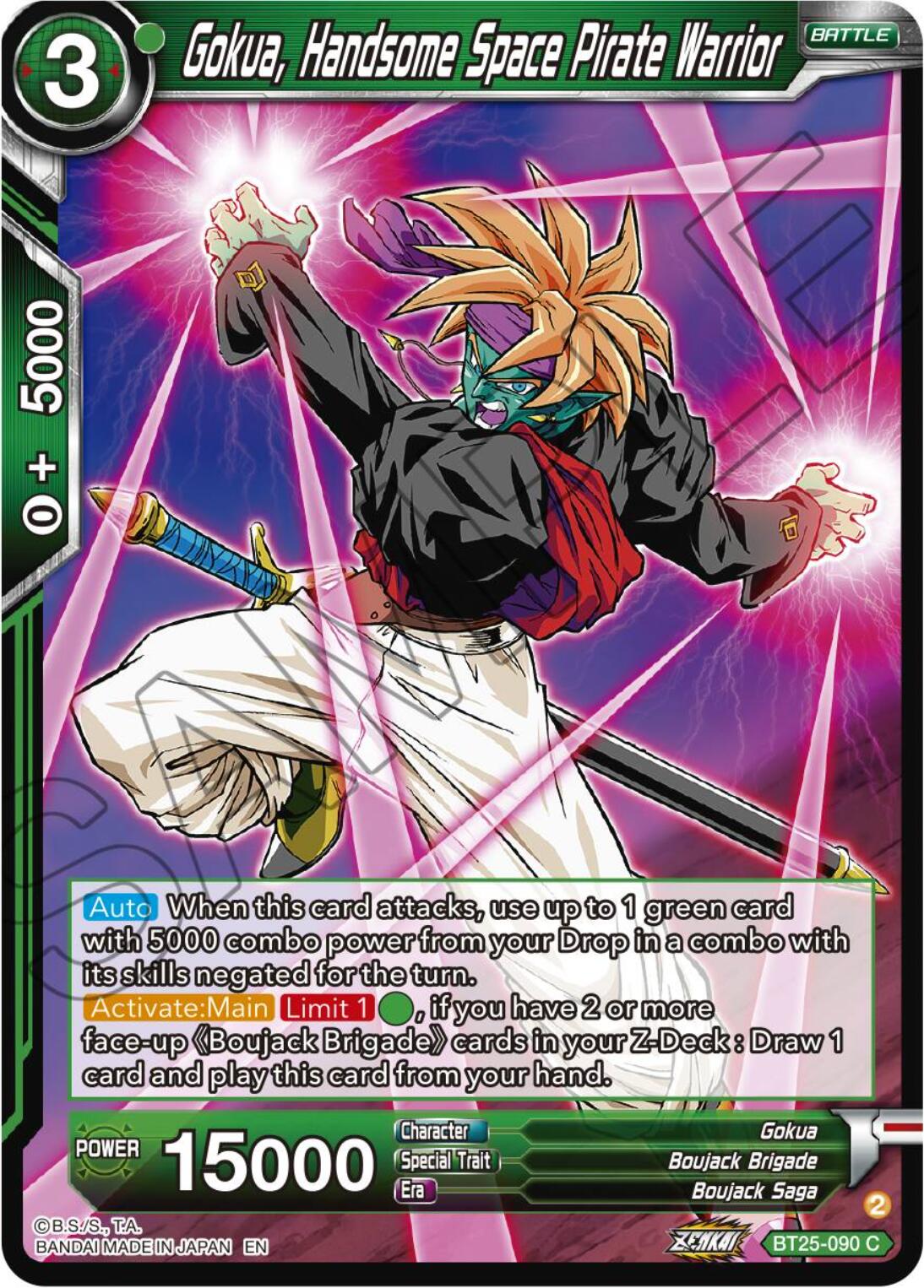 Gokua, Handsome Space Pirate Warrior (BT25-090) [Legend of the Dragon Balls] | Devastation Store