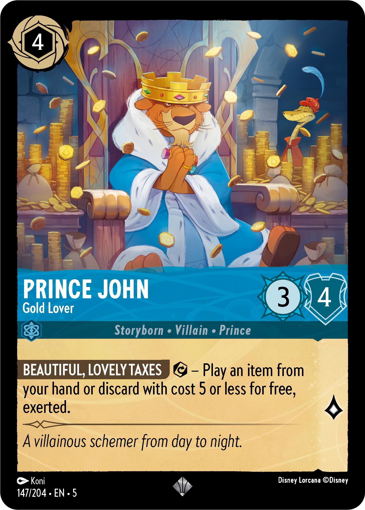 Prince John - Gold Lover (147/204) [Shimmering Skies] | Devastation Store
