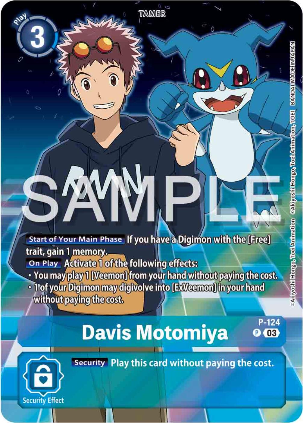 Davis Motomiya [P-124] (Digimon Adventure 02: The Beginning Set) [Promotional Cards] | Devastation Store