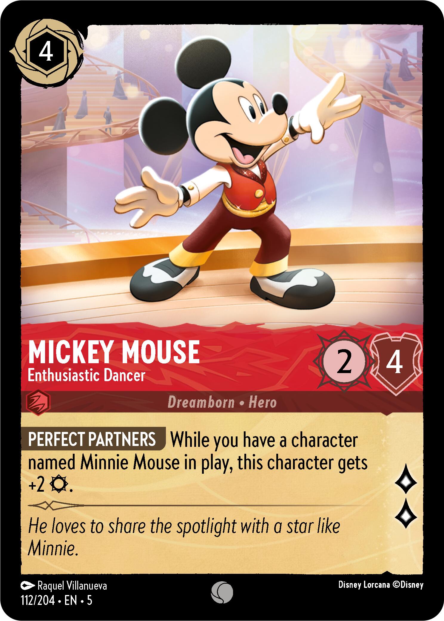 Mickey Mouse - Enthusiastic Dancer (112/204) [Shimmering Skies] | Devastation Store