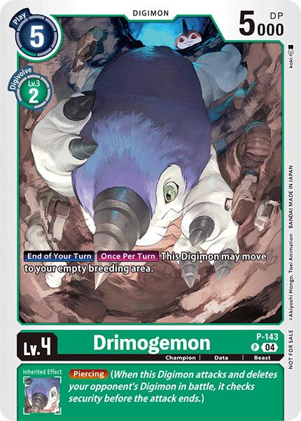 Drimogemon [P-143] (Store Tournament 2024 Jul. – Sep. Participation Pack) [Promotional Cards] | Devastation Store