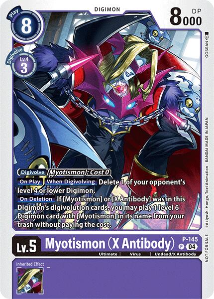 Myotismon (X Antibody) [P-145] (Store Tournament 2024 Jul. – Sep. Participation Pack) [Promotional Cards] | Devastation Store