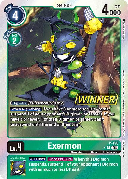 Exermon [P-150] (Store Tournament 2024 Jul. – Sep. Winner Pack) [Promotional Cards] | Devastation Store