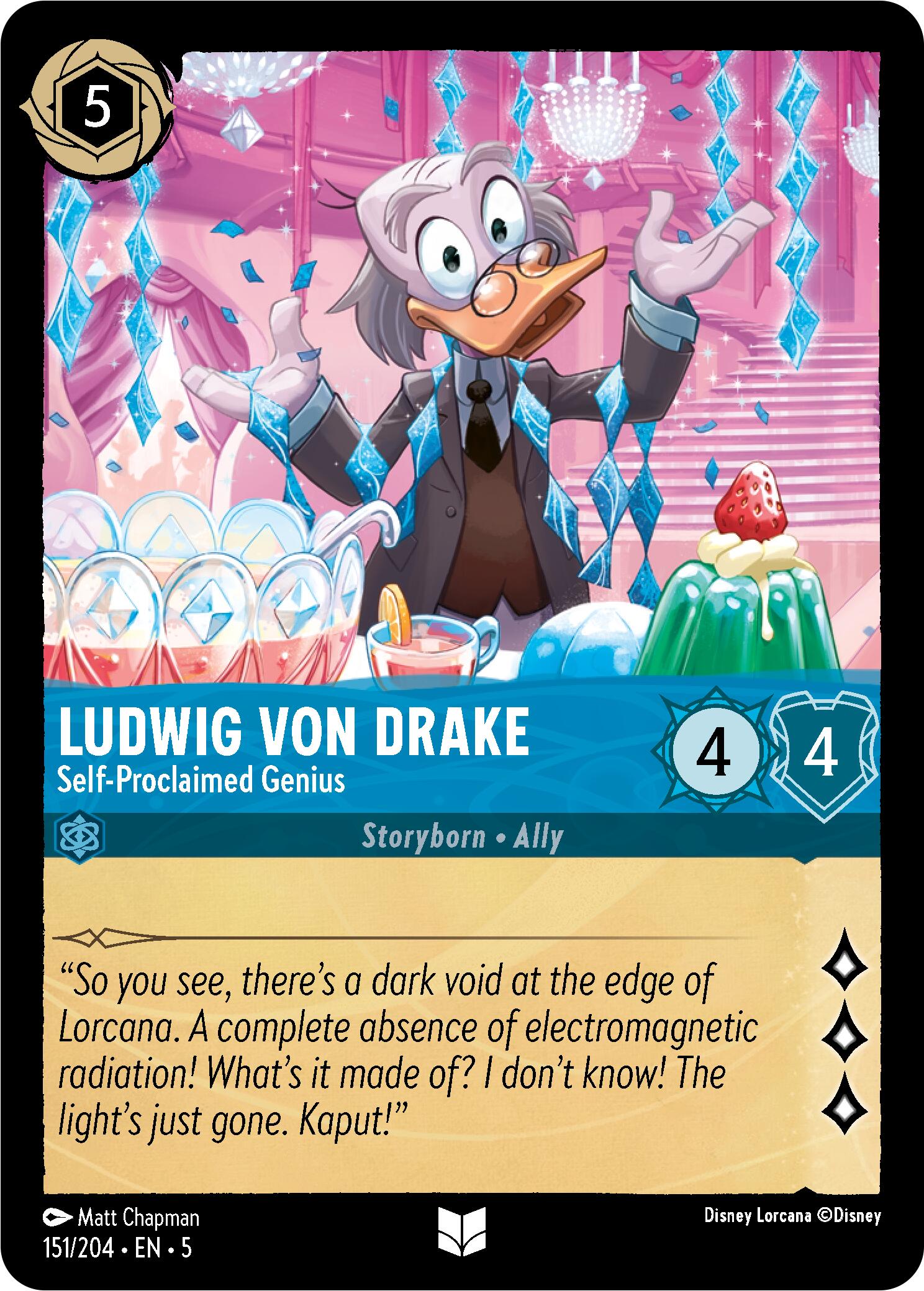Ludwig Von Drake - Self-Proclaimed Genius (151/204) [Shimmering Skies] | Devastation Store